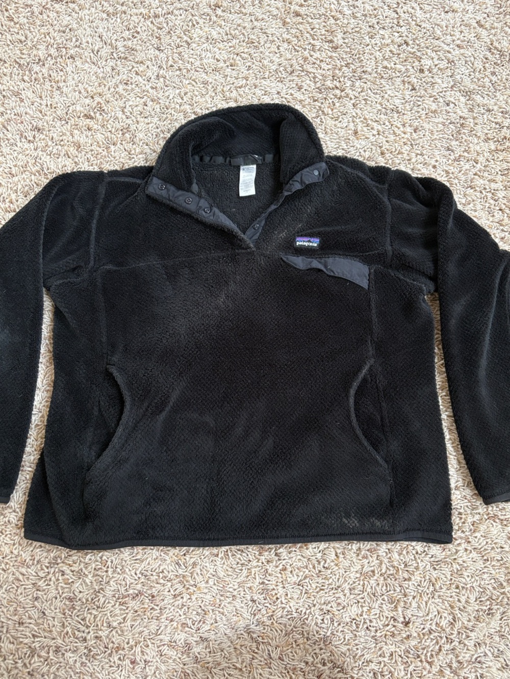 Patagonia Black Re-Tool Snap-T Fleece Pullover